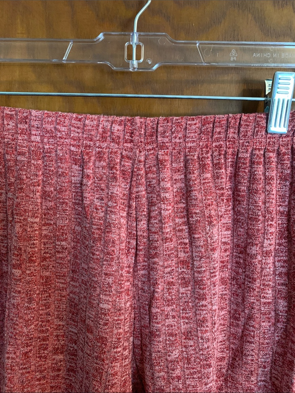 Ekouaer Casual Knit Lounge Shorts - Red - Picture 3 of 7